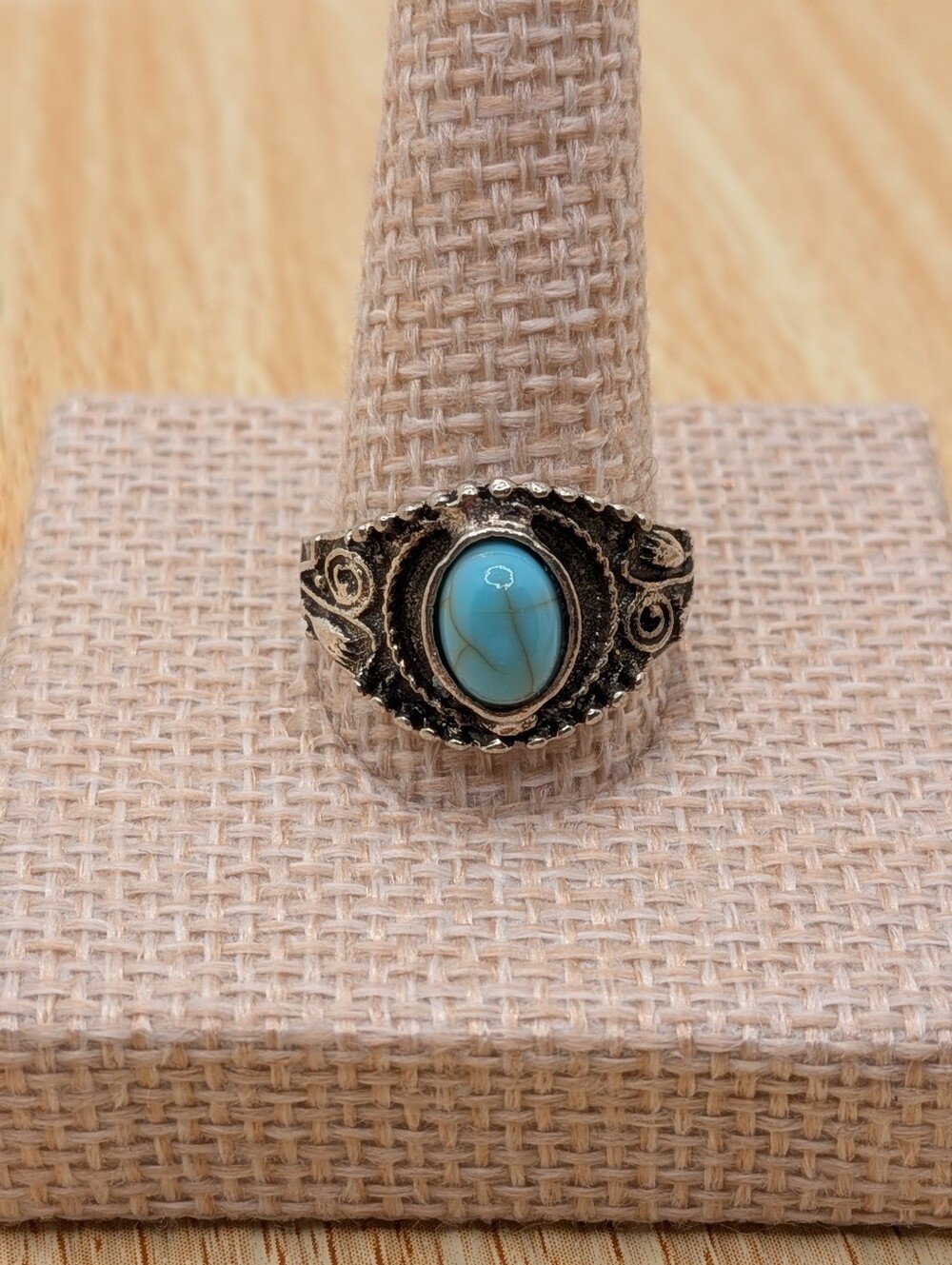 Simple Turquoise Ring Set - Picture 4 of 7